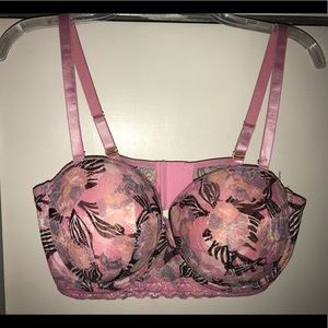 NWOT Pink/Multicolored Lace Bra